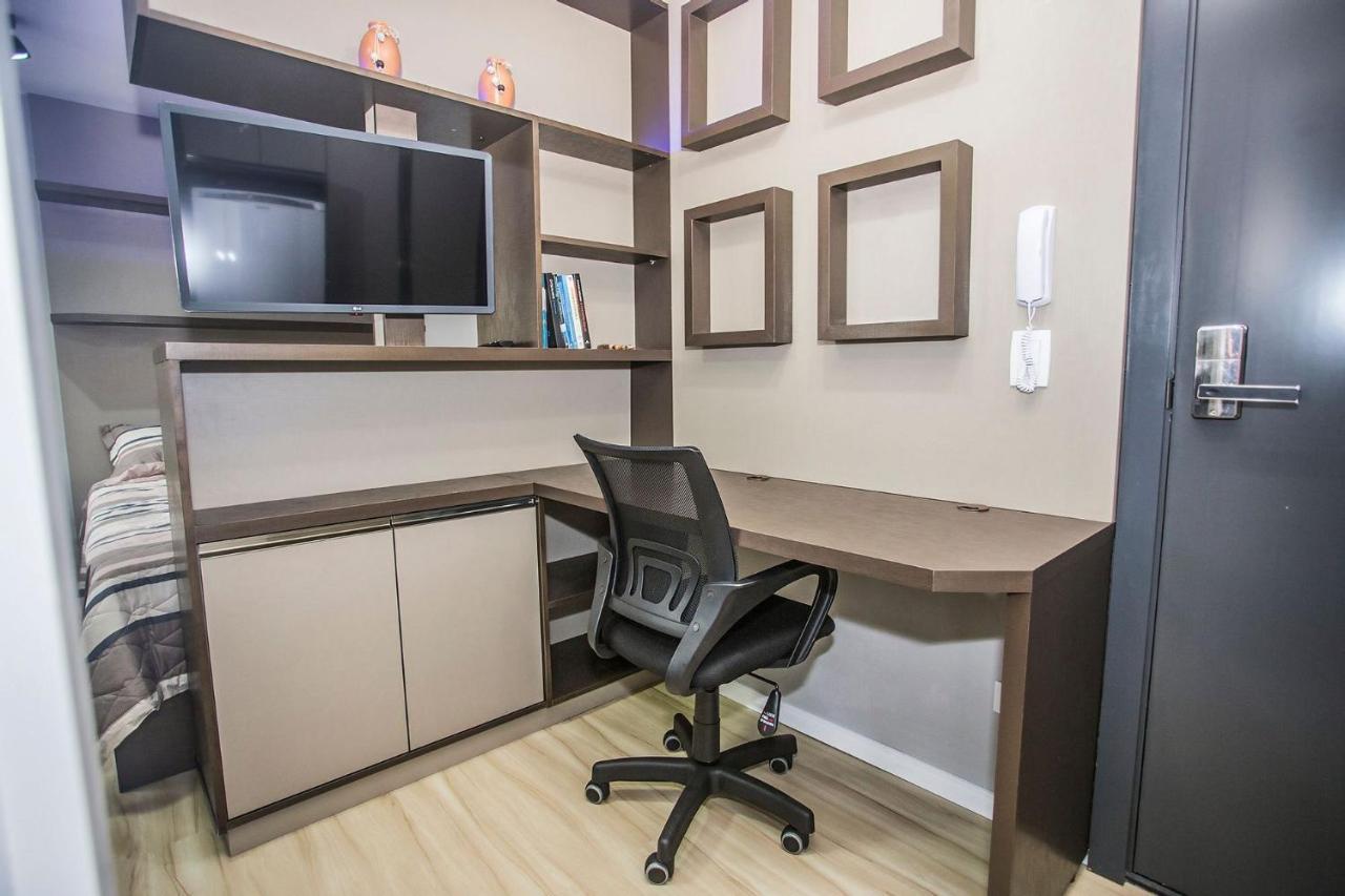 Studio Completo Com Escritorio - All1218 Curitiba Kültér fotó